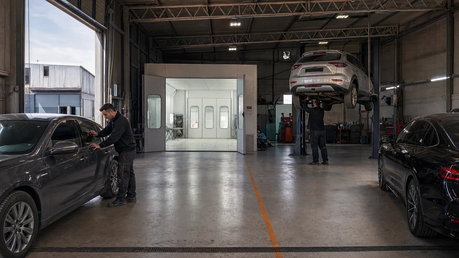 Atelier integrat de tinichigerie, vopsitorie și mecanică